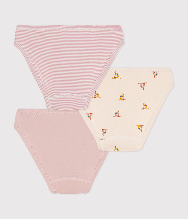 Lot de 3 culottes en coton enfant multicouleur