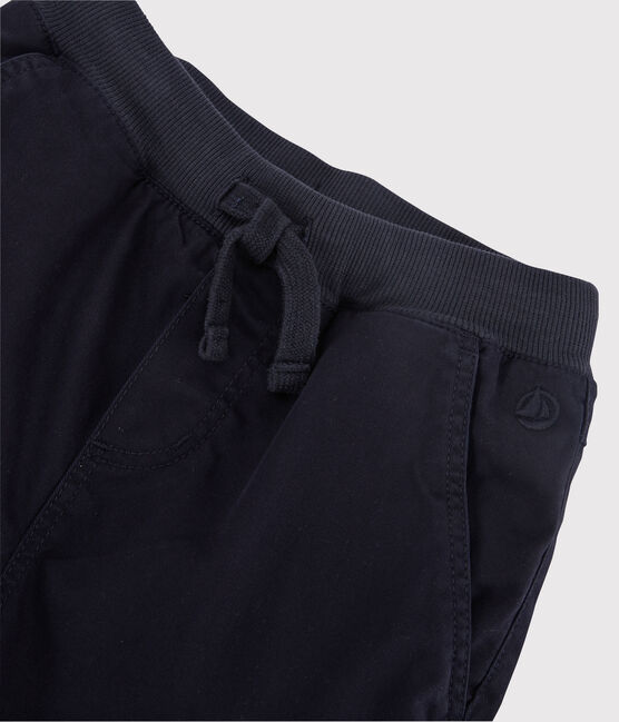 Regular jongensbroek van gabardine blauw SMOKING