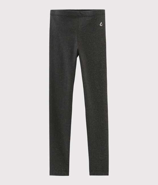 Meisjesjegging in jersey kinderen grijs CAPECOD/geel OR