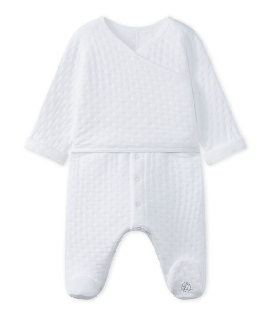 Dors-bien bébé mixte en tubique matelassé blanc ECUME