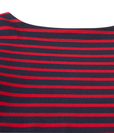 Gestreepte Jurk In Zware Jersey Voor Dames Petit Bateau