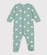 Babypyjama van molton met hartjes