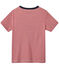 T-shirt garçon rayé milleraies rouge TERKUIT/blanc MARSHMALLOW