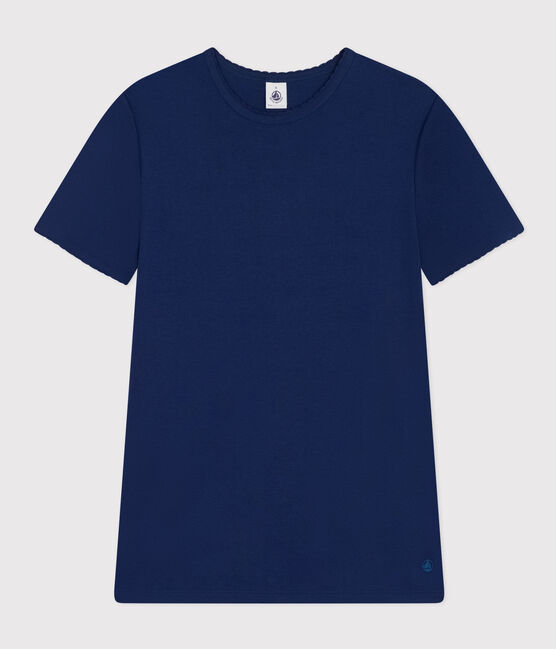 Tee-shirt L'ICONIQUE cocotte en coton Femme bleu MEDIEVAL