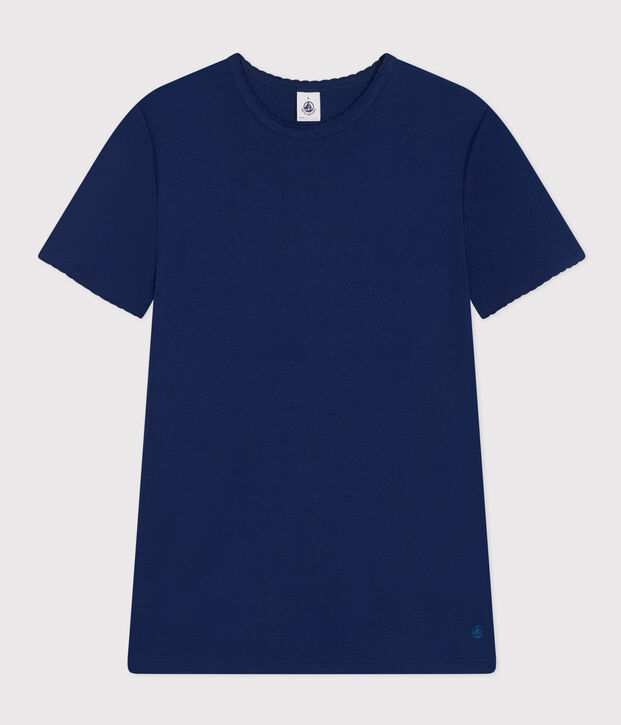 L'Iconique, katoenen T-shirt voor dames met kartelrandje MEDIEVAL