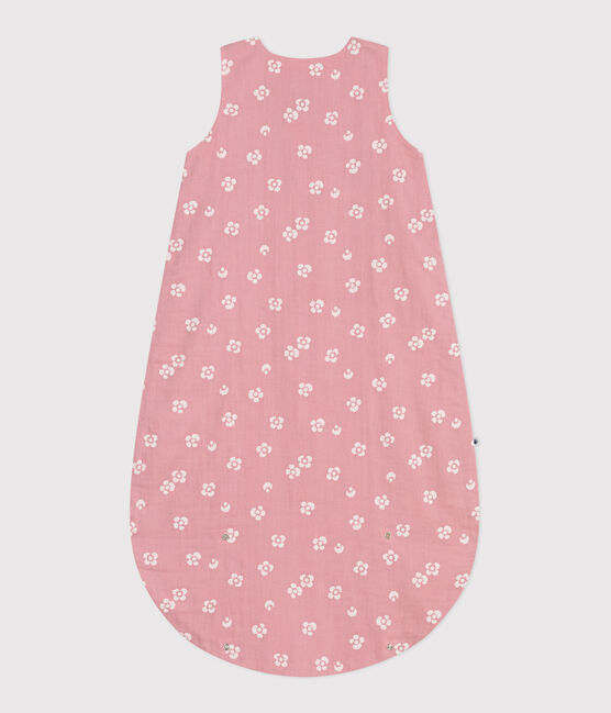 Gigoteuse bébé en coton fleuri TOG 1 rose CHARME/blanc MARSHMALLOW