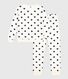 Pyjama femme en coton éponge imprimé cœurs