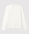 Katoenen meisjes t-shirt met lange mouwen wit MARSHMALLOW