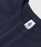 L'ICONIQUE, dames-T-shirt met ronde hals in katoen blauw SMOKING