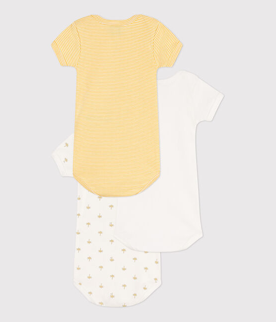 Lot de 3 bodies manches courtes palmiers en coton variante 1