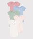Lot de 5 bodies manches courtes en coton