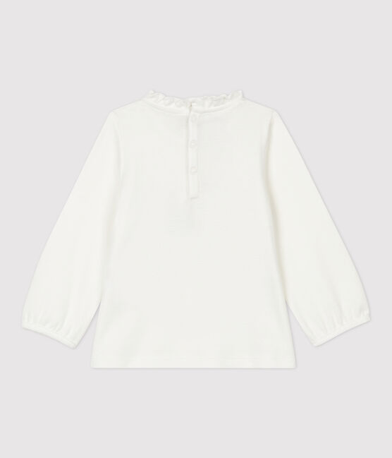 Blouse en coton bébé. blanc MARSHMALLOW