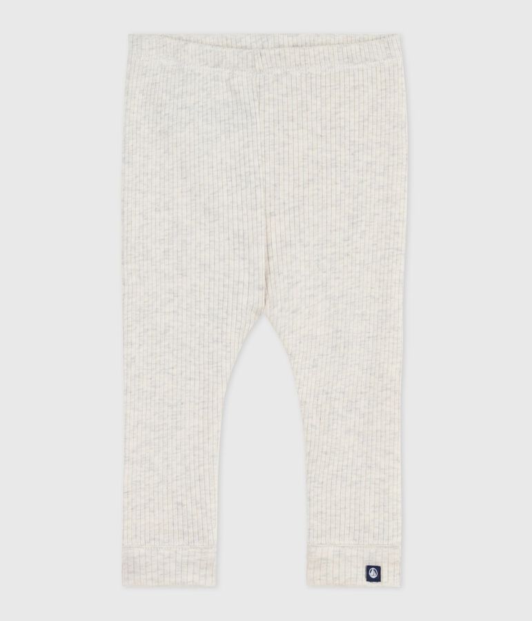 Legging b&eacute;b&eacute; en coton uni beige