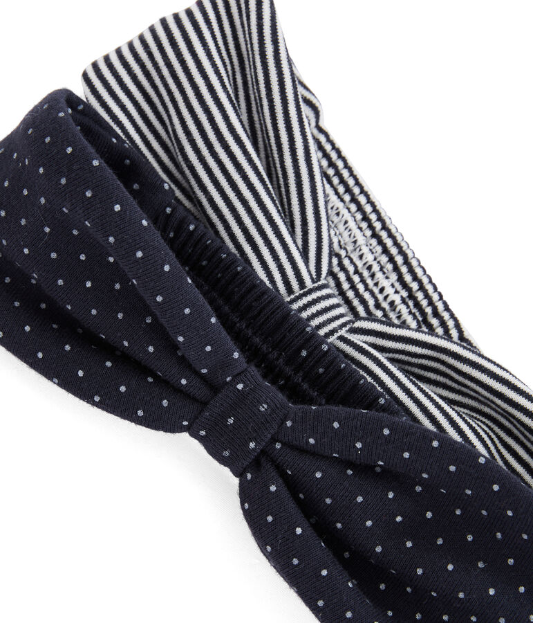 Lot de 2 bandeaux b&eacute;b&eacute; fille variante 1