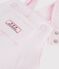 Salopette b&eacute;b&eacute; en coton &eacute;pais &agrave; motifs &eacute;toiles rose clair