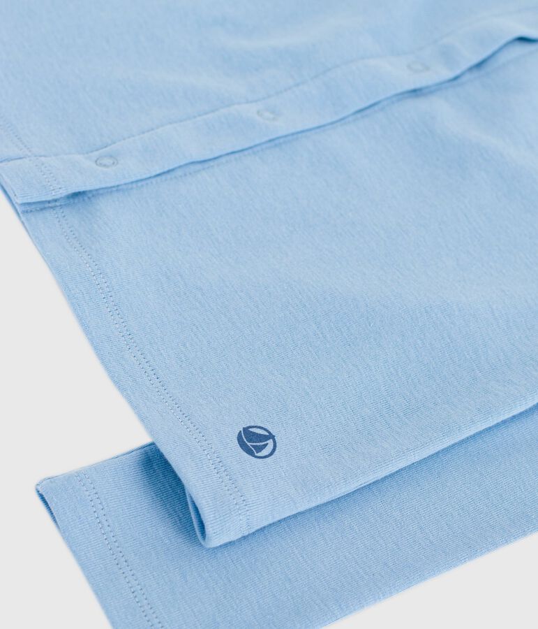 Effen katoenen vestje voor kinderen blauw