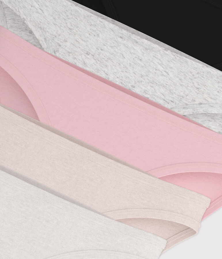 Semainier 5 culottes en coton fin Femme multicouleur