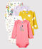 Lot de 5 bodies manches longues bébé fille variante 1