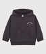 Sweatshirt petit Boat met rits en kap voor jongens