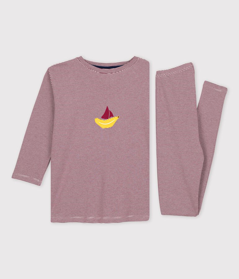 Pyjama Tajinebanane x Petit Bateau rouge/blanc