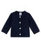 Cardigan en tubique matelassé bébé fille bleu SMOKING