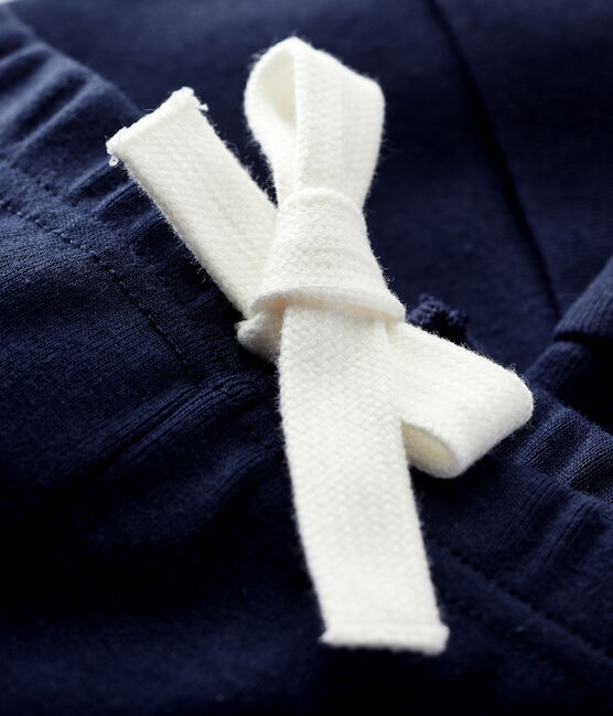 Pantalon en coton bébé fille/bébé garçon bleu SMOKING