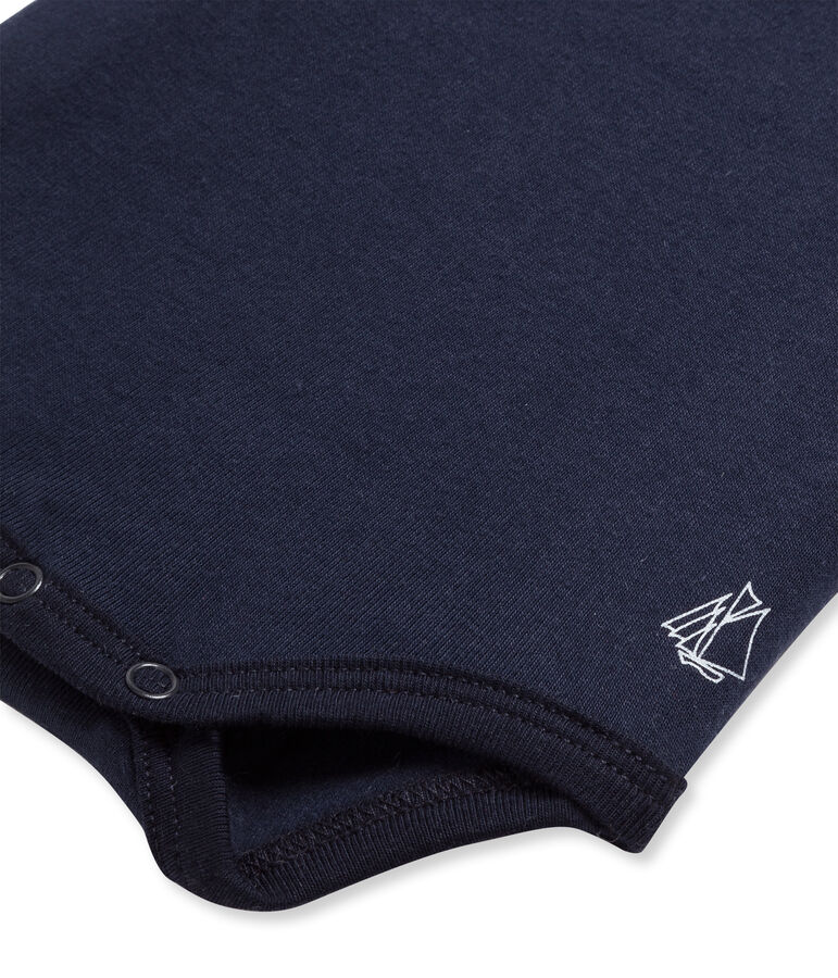 Babybody met rolkraagje blauw SMOKING