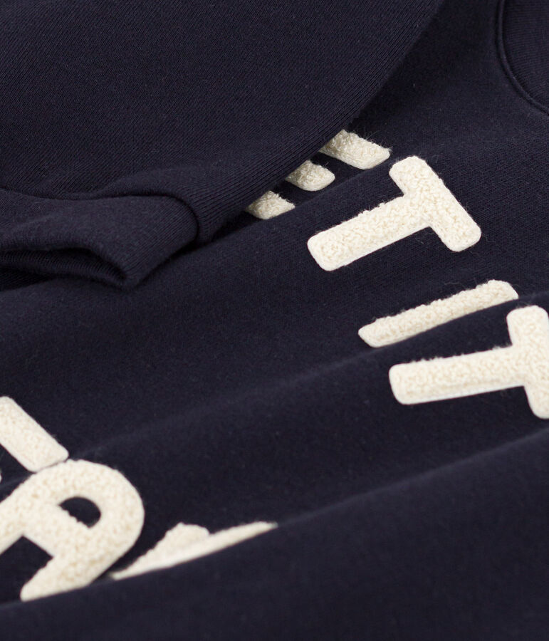 Sweatshirt en molleton femme bleu