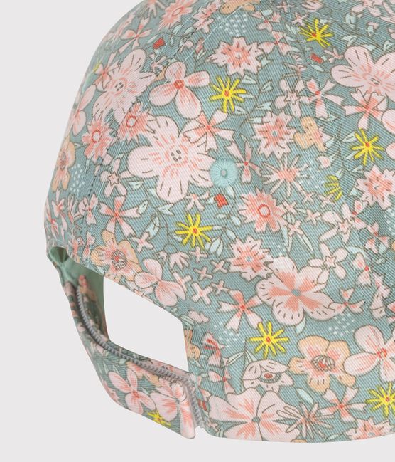 Casquette enfant en serge imprimé fleurs SPRAY/ MULTICO