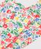 Legging enfant en coton &agrave; fleurs blanc/multicouleur