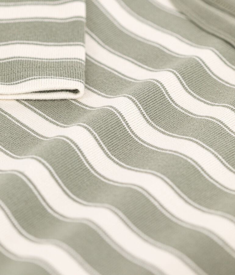 Marini&egrave;re en coton &eacute;pais enfant fille / gar&ccedil;on vert/&eacute;cru