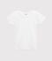 Effen uniseks T-shirt voor baby's wit ECUME
