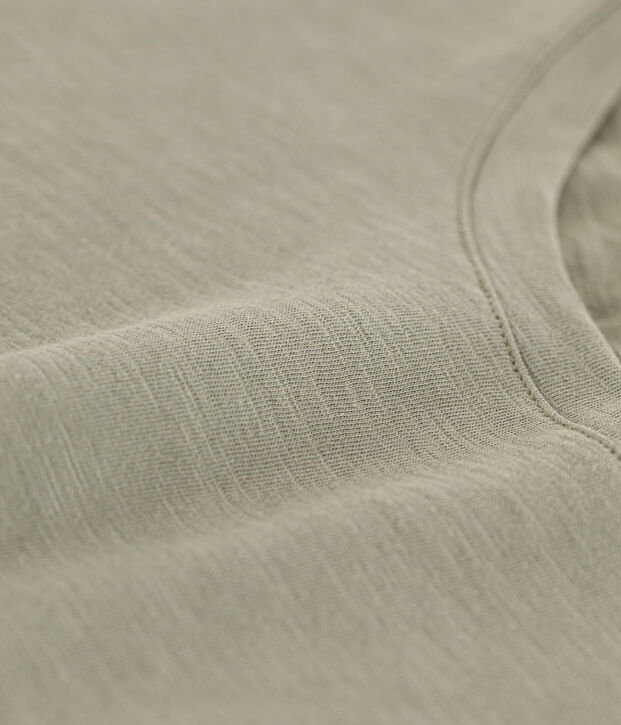 LE DROIT, katoenen T-shirt voor dames met ronde hals groen