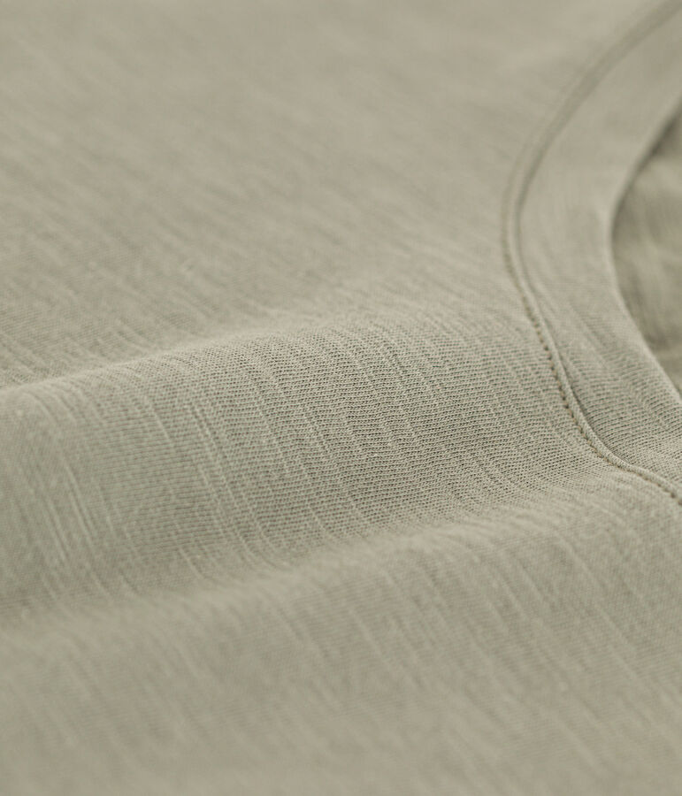 LE DROIT, katoenen T-shirt voor dames met ronde hals groen