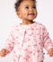 Cardigan bébé en coton, imprimé à fleurs rose JOLI/blanc MULTICO