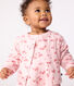 Katoenen babyvestje met bloemenprint