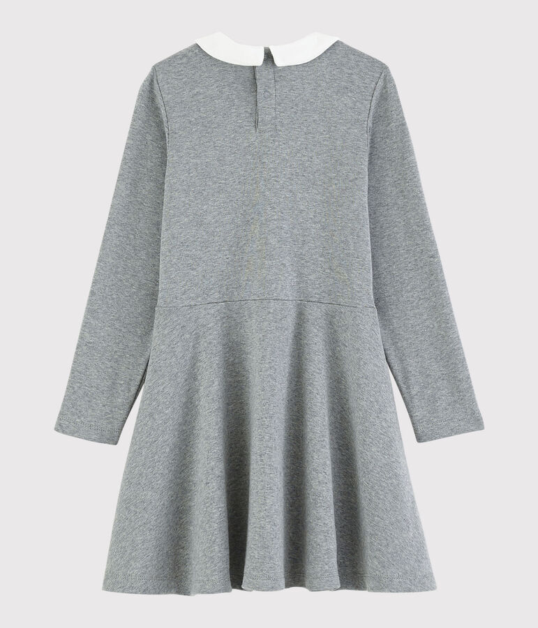 Robe manches longues enfant fille gris SUBWAY CHINE