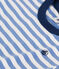 Gestreept T-shirt van lichte jersey voor jongens GAULOISE/ MARSHMALLOW