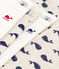 Setje met 1 babypyjama en 3 body's met walvissenprint variante 1