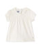 T-shirt bébé fille blanc MARSHMALLOW