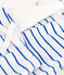 Gestreepte set van molton voor baby's wit MARSHMALLOW/blauw PERSE