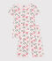 Pyjama capri enfant en coton imprimé fleuri rose FLEUR/blanc MULTICO