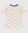 Katoenen T-shirt met korte mouwen en print voor kinderen blauw AVALANCHE/wit PERSE