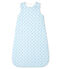 Trappelzak van ribstof voor baby's blauw FRAICHEUR/wit MULTICO