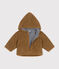 Veste à capuche en sherpa bébé marron BRINDILLE