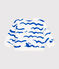 Katoenen babysweater met haaiprint blauw MARSHMALLOW/ PORCELANA