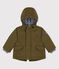 Parka déperlante bébé. vert MILITARY