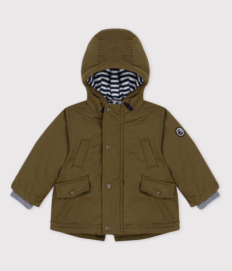 Waterafstotende babyparka. groen