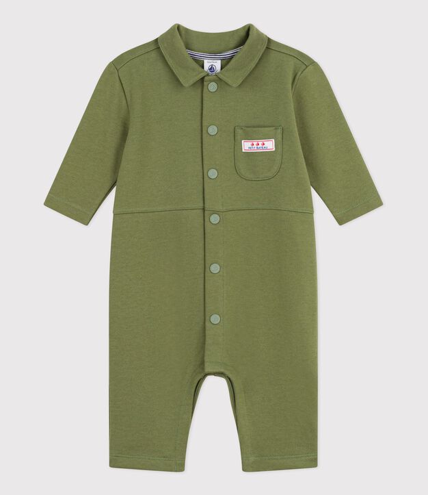 Lang pakje van effen katoen voor baby's OLIVINE
