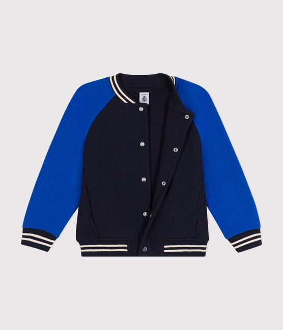 Baseballjasje van fleece voor jongens SMOKING/ CALVIN